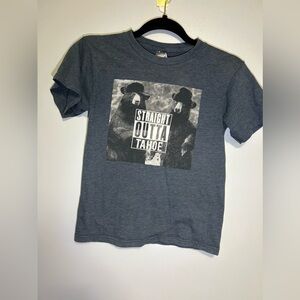 Boys STRAIGHT OUTTA TAHOE bear graphic tee